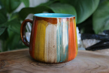Load image into Gallery viewer, Hug Mug - Yellow, Orange, Blue &amp; White - 102