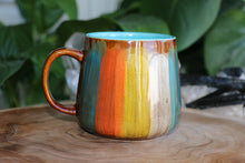 Load image into Gallery viewer, Hug Mug - Yellow, Orange, Blue &amp; White - 102