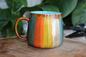 Hug Mug - Yellow, Orange, Blue & White - 102