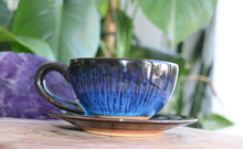 Load image into Gallery viewer, Cup &amp; Saucer - Dark Blue - 107A