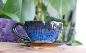 Cup & Saucer - Dark Blue - 107A