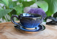 Load image into Gallery viewer, Cup &amp; Saucer - Dark Blue - 107A