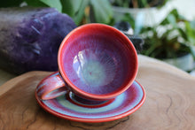 Load image into Gallery viewer, Cup &amp; Saucer - Red/Pink - 107B