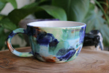 Load image into Gallery viewer, Cup - Blue, Green, White &amp; Brown - 119
