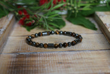 Load image into Gallery viewer, Tiger Eye &amp; Hematite Bracelet - 6mm