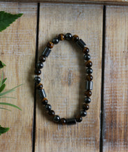 Load image into Gallery viewer, Tiger Eye &amp; Hematite Bracelet - 6mm