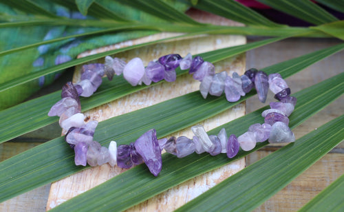 Amethyst Chip Bracelet