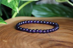 Amethyst Bracelet - 6mm