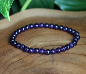 Amethyst Bracelet - 6mm