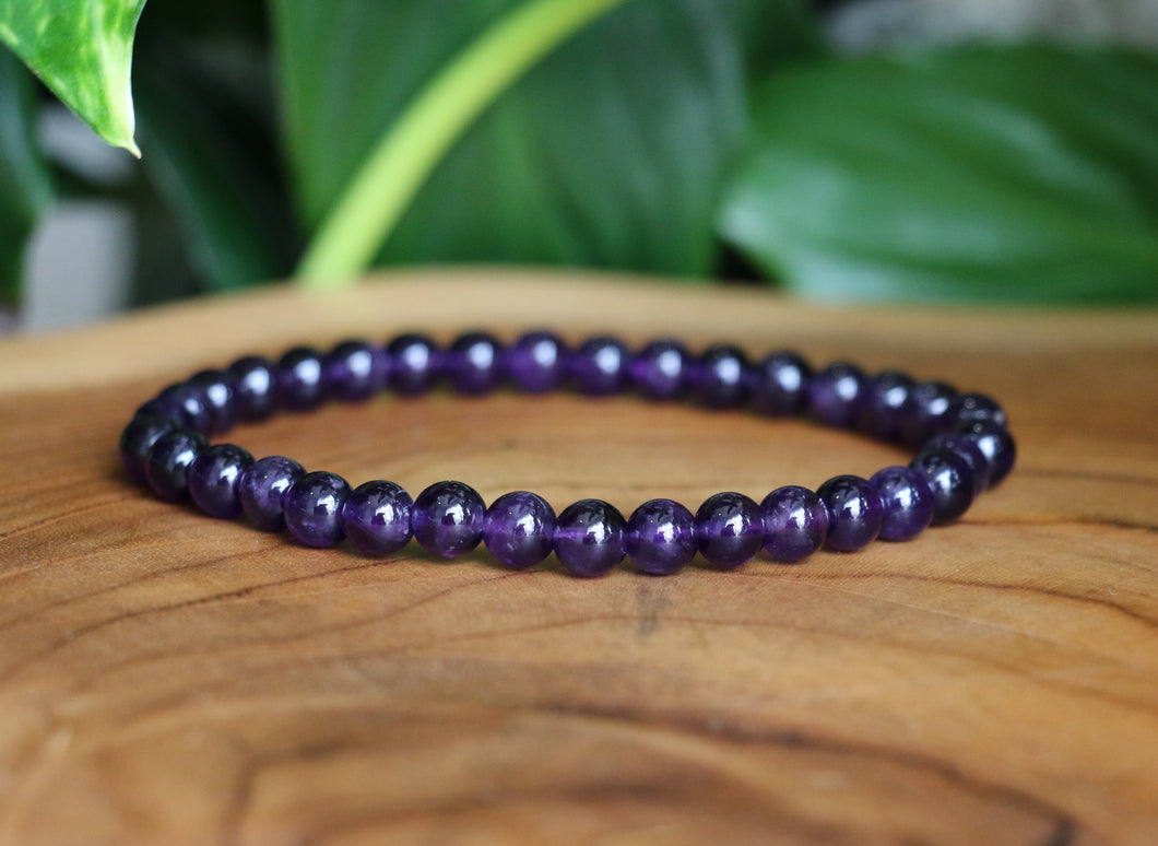 Amethyst Bracelet - 6mm