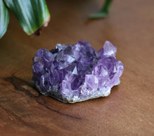 Load image into Gallery viewer, Natural Amethyst cluster with purple crystal formations