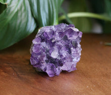 Load image into Gallery viewer, Natural Amethyst cluster with purple crystal formations