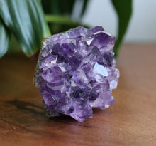 Load image into Gallery viewer, Natural Amethyst cluster with purple crystal formations