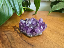 Load image into Gallery viewer, Natural Amethyst cluster with purple crystal formations