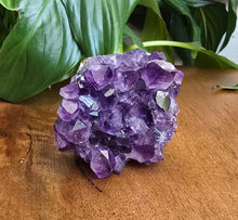 Load image into Gallery viewer, Natural Amethyst cluster with purple crystal formations