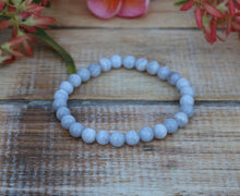 Load image into Gallery viewer, Blue Lace Agate Bracelet - 6mm