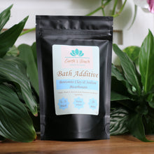 Load image into Gallery viewer, Bentonite Clay &amp; Bicarbonate Bath Additive in black pouch