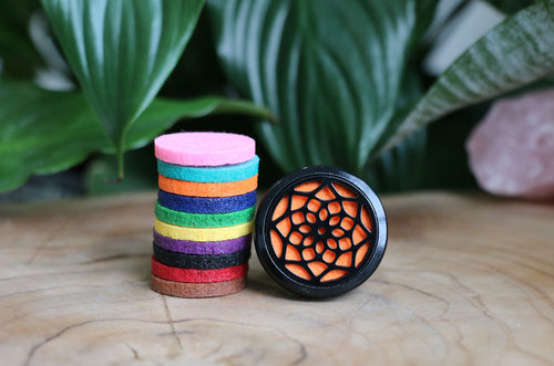 Flower Car Vent Diffuser - Black