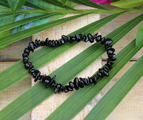Black Tourmaline Chip Bracelet