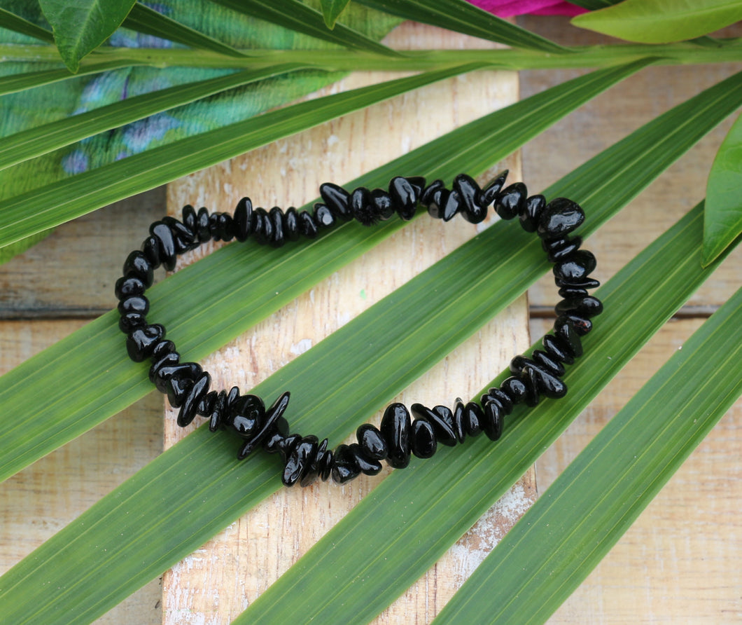 Black Tourmaline Chip Bracelet