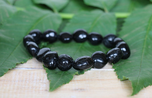 Black Tourmaline Nugget Bracelet