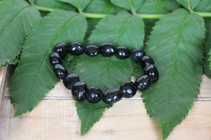 Black Tourmaline Nugget Bracelet