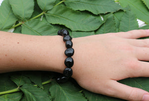 Black Tourmaline Nugget Bracelet