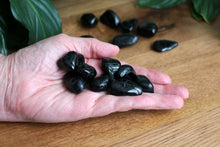 Load image into Gallery viewer, Polished Black Tourmaline tumble stone for grounding and meditation
