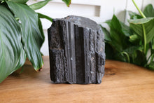 Load image into Gallery viewer, Large raw Black Tourmaline crystal chunk with natural striations