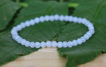 Load image into Gallery viewer, Blue Lace Agate Bracelet - 4mm
