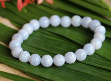 Load image into Gallery viewer, Blue Lace Agate Bracelet - 8mm