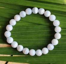 Load image into Gallery viewer, Blue Lace Agate Bracelet - 8mm