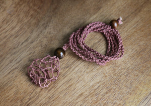 Macrame Net Necklace - Assorted Colours