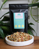 Calming blend loose leaf herbal fruit tea apple chamomile ginger