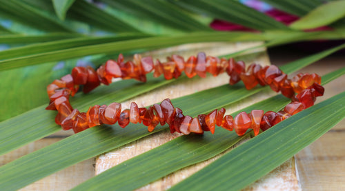 Carnelian Chip Bracelet - A Grade