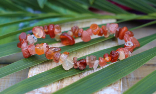 Carnelian Chip Bracelet