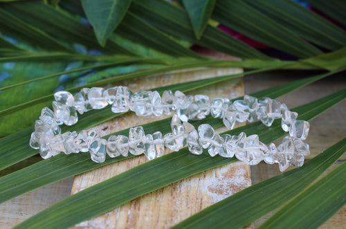 Clear Quartz Chip Bracelet