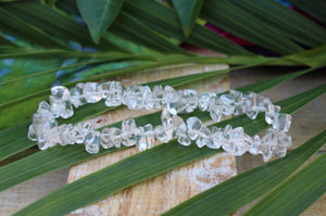 Clear Quartz Chip Bracelet