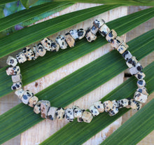 Load image into Gallery viewer, Dalmatian Jasper Chip Bracelet