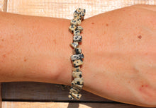 Load image into Gallery viewer, Dalmatian Jasper Chip Bracelet