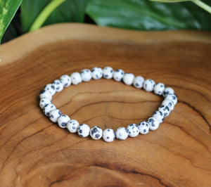 Dalmatian Jasper Bracelet - 6mm