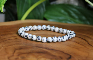 Dalmatian Jasper Bracelet - 6mm
