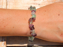 Load image into Gallery viewer, Fluorite Chip Bracelet