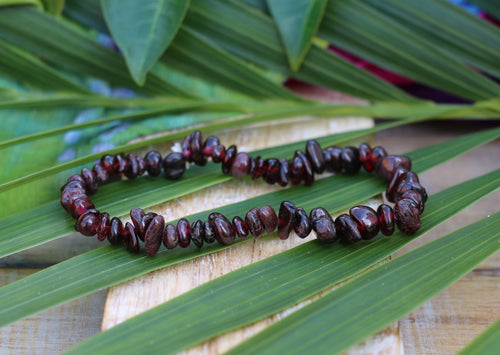 Garnet Chip Bracelet