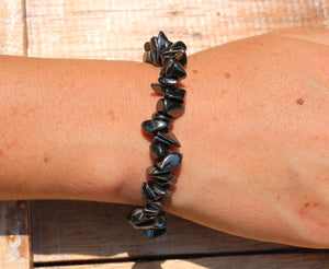 Hematite Chip Bracelet