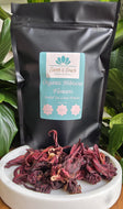 Organic hibiscus flowers herbal loose leaf tea