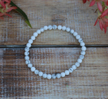 Load image into Gallery viewer, Howlite Bracelet - 4mm