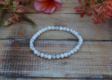 Load image into Gallery viewer, Howlite Bracelet - 4mm