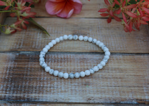 Howlite Bracelet - 4mm