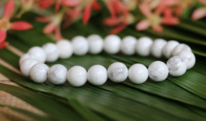 Howlite Bracelet - 8mm - A Grade